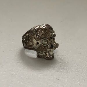Silver Vintage Looking Skull Ring